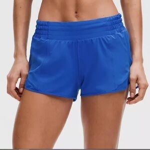 Lululemon Bright Blue Hotty Hot Short